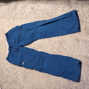 Medium tall, Teal koi women's scrub pants